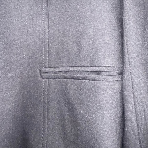 Talbots Black Italian Flannel Wool Blazer Size 10 Petite - Picture 4 of 9